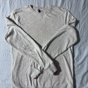 DIVIDED Classic Light Gray Men's Crewneck Sweater